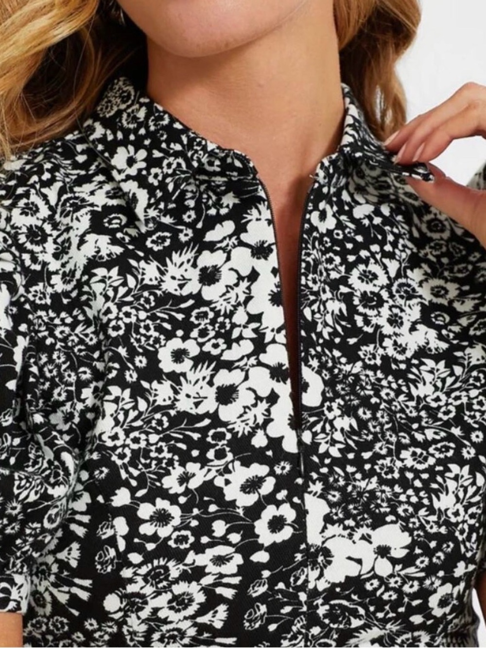 Tuckernuck Hyacinth House Black and White Floral Mini Dress - Picture 3 of 10